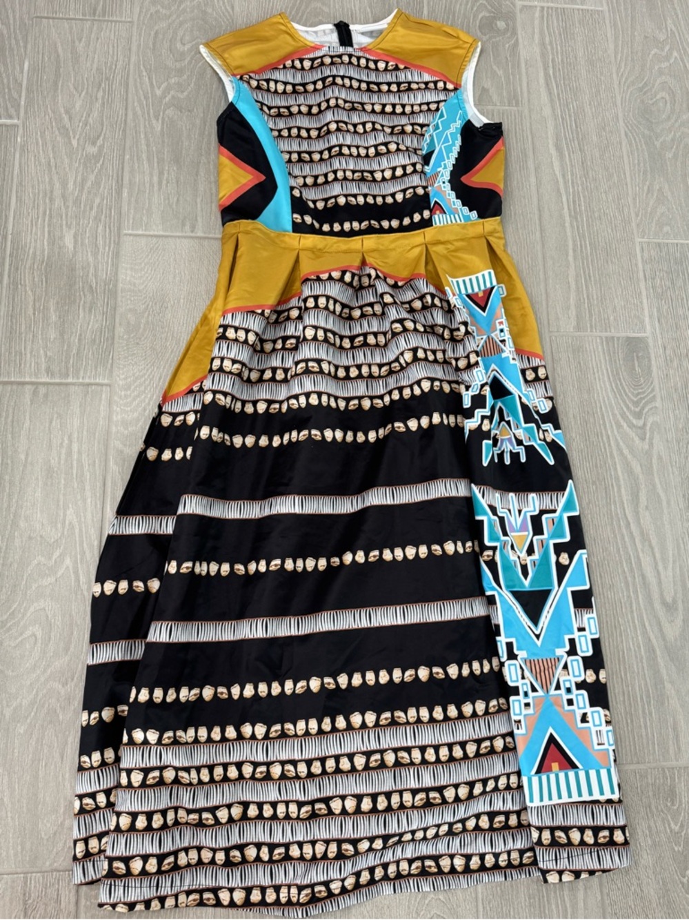 K LOOKINGHORSE Native American Indigenous Owned Authentic Designer Dress Large - Picture 5 of 9